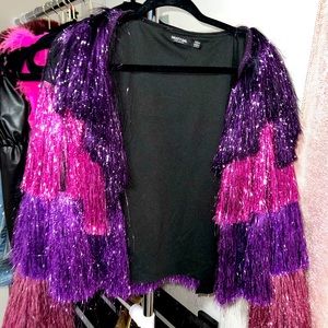Tinsel fringe jacket